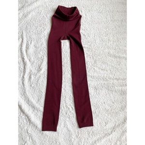Maroon Stretch Leggings